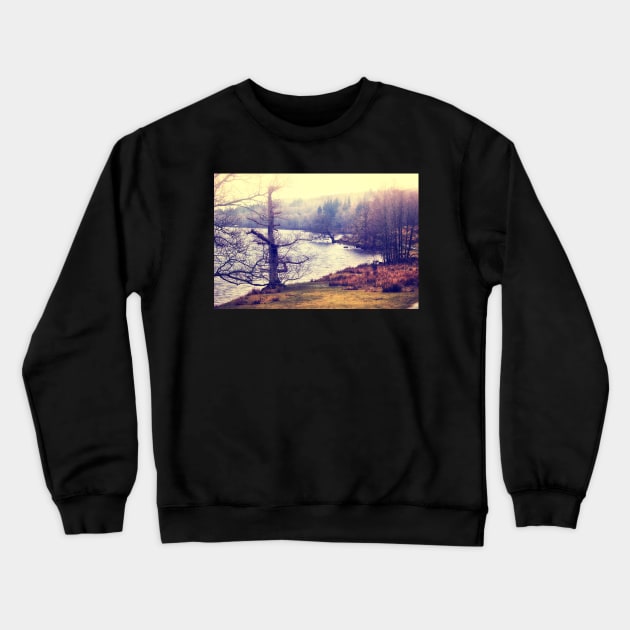 Mist at the Lake Crewneck Sweatshirt by InspiraImage